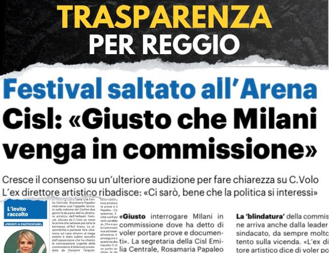 “GIUSTO INTERROGARE MILANI IN COMMISSIONE,  COSÌ VINCEREBBE LA TRASPARENZA”