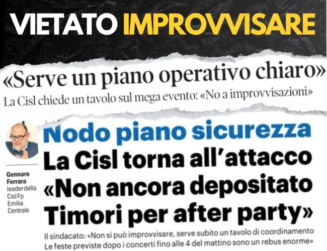 ARENA RCF, SERVE UN GRANDE PIANO PER LA SICUREZZA. “VIETATO IMPROVVISARE, ORA IL TOP DEL COORDINAMENTO”