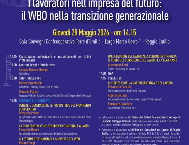 I LAVORATORI NELL’IMPRESA DEL FUTURO: IL WBO NELLA TRANSIZIONE GENERAZIONALE