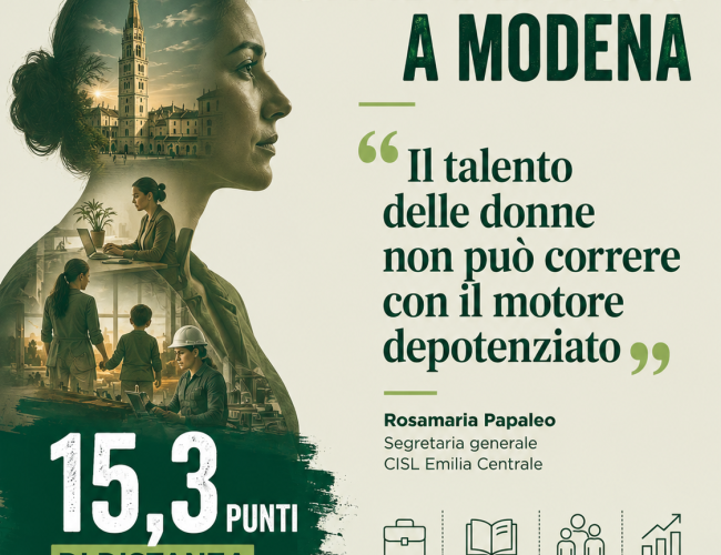 MODENA, ECCO GLI OSTACOLI PER LE DONNE AL LAVORO. “LIBERARE LA FORZA DEI CONTRATTI AZIENDALI”