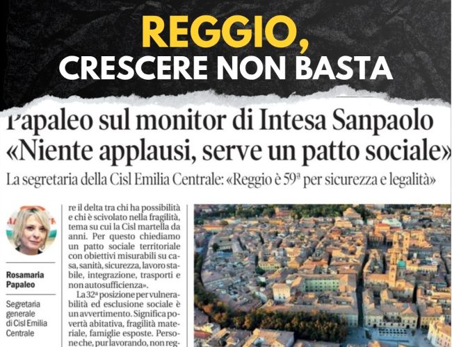 “REGGIO È RICCA MA PRODUCE NUOVE POVERTÀ SENZA CURARE CASA, SALARI, SICUREZZA E WELFARE”