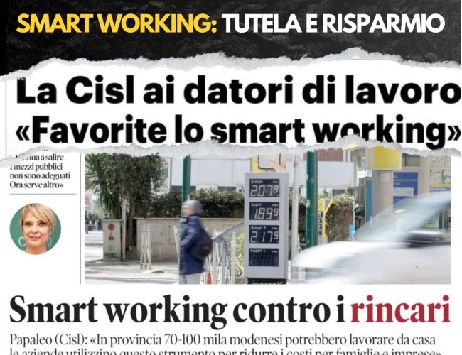 DALL’UE L’INVITO A RISPARMIARE CARBURANTE. CISL AI DATORI DI LAVORO, “MAPPIAMO CHI PUÒ OPERARE DA REMOTO”