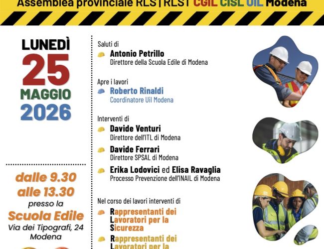 «PREVENIRE GLI INFORTUNI È NECESSARIO E POSSIBILE. FACCIAMOLO INSIEME»